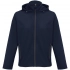 Men's dark blue Race Men softshell jacket with hood.
