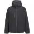 Men's black Falcon Men softshell jacket with hood.