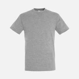 Unisex Titan grey melange t-shirt.