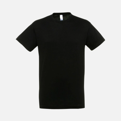
                                                Unisex black Titan t-shirt.
                                                