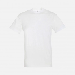 Unisex white Titan t-shirt.