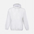 Unisex white Shield windbreaker.