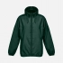 Unisex dark green Shield windbreaker.