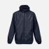 Unisex dark blue Shield windbreaker.