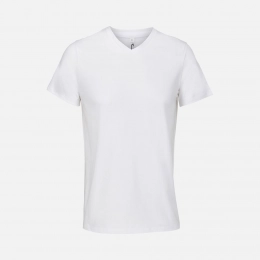 Unisex Regent V-neck white t-shirt.