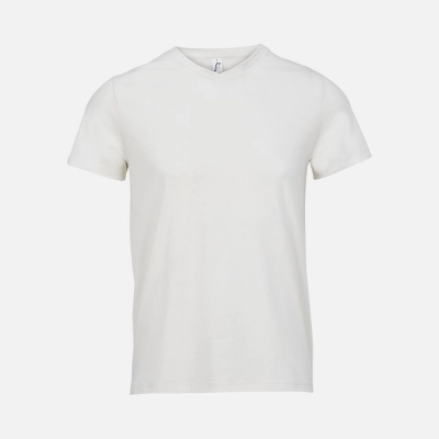 
                                                Unisex Regent V-neck T-shirt, milky white.
                                                