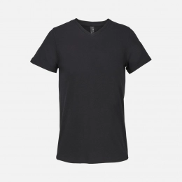 Unisex Regent V-neck black t-shirt.