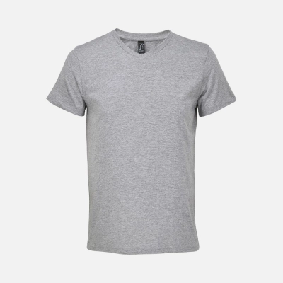 
                                                Regent unisex V-neck T-shirt, grey melange.
                                                