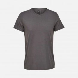 Regent unisex V-neck t-shirt, dark grey.