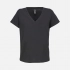 Women's black Regent V-neck T-shirt.