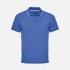 Unisex Palermo bright blue polo shirt with white.