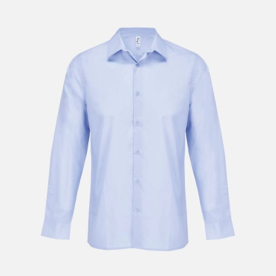 
                                                Men's blue Bailey shirt.
                                                