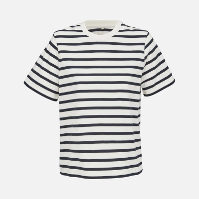 
                                            Women's Legend T-shirt, milky white with dark blue.
                                            