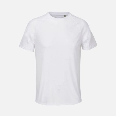 
                                                Unisex white Vortex sports t-shirt.
                                                