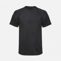 Unisex Vortex black sports t-shirt.
