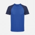 Unisex Vortex dark blue sports t-shirt with bright blue.