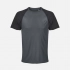 Unisex Vortex black and dark gray sports t-shirt.