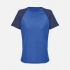 Vortex Women dark blue with bright blue women's sports t-shirt.