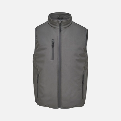 
                                                Falcon BW dark grey unisex softshell vest.
                                                