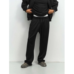 Unisex black Arto joggers.