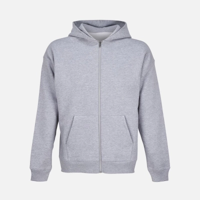 
                                            Unisex zip-up hoodie Jelo, grey melange.
                                            
