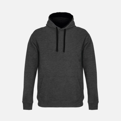 
                                            Unisex Cameron hoodie, black mÃ©lange with black.
                                            