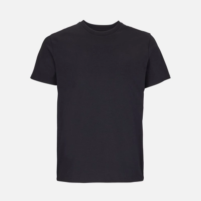 
                                                Unisex black Lyam t-shirt.
                                                