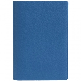 Bright blue Devon passport cover.