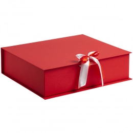 Box on Tie Up ribbons, red