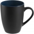 Bright Tulip mug, matte, black with blue