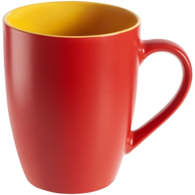 
                                            Bright Tulip mug, matte, red with yellow
                                            