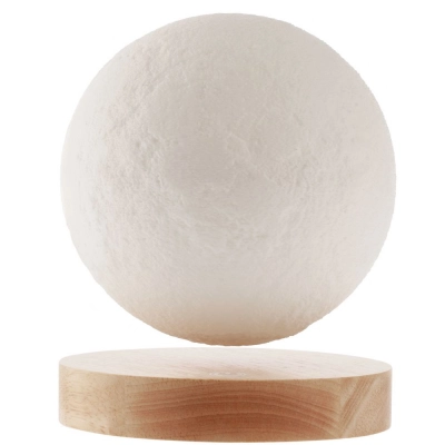 
                                            Levitating moon lamp MoonFlight with a wooden base
                                            