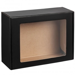 Box with Visible window, black