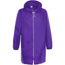 Rainman Zip purple raincoat.