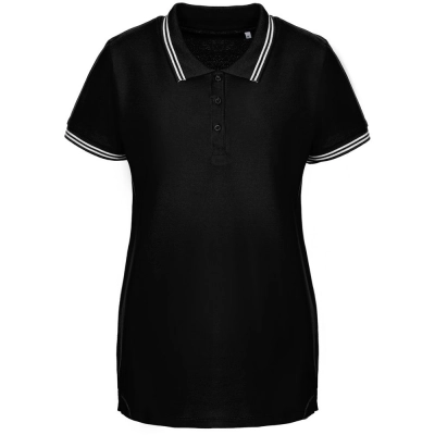
                                                Virma Stripes Lady Women's Polo Shirt, Black
                                                