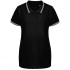 Virma Stripes Lady Women's Polo Shirt, Black