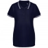 Virma Stripes Lady Women's Polo Shirt, Dark Blue
