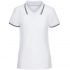 Virma Stripes Lady Women's Polo Shirt, white