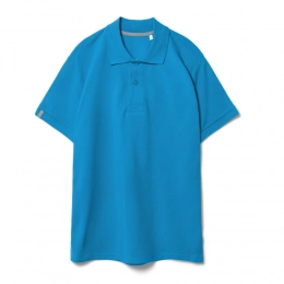 Men's Virma Premium polo shirt, turquoise.