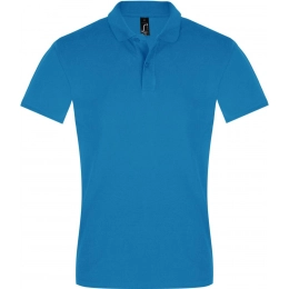 Рубашка поло мужская Perfect Men 180 бирюзовая