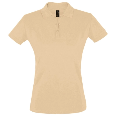 
                                                Women's Perfect Women 180 sand-colored polo shirt.
                                                