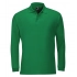 Men's long-sleeved polo shirt Winter II 210 in bright green.
