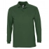 Men's long-sleeved polo shirt Winter II 210, dark green