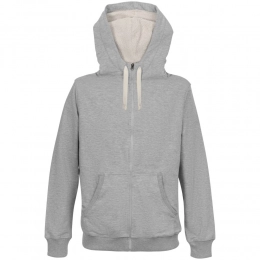 Zip-up hoodie Kulonga Sherpa, gray melange