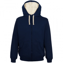 Kulonga Sherpa Zip Hoodie, Dark Blue