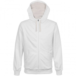 Zip-up hoodie Kulonga Sherpa, white