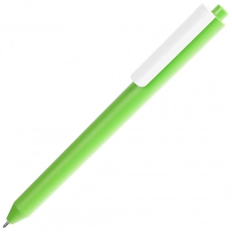 Ballpoint pen Pigra P03 Mat, light green with white.