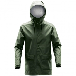 Men's green Squall raincoat.