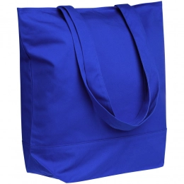 Shopping bag with zipper Shopaholic Zip, blue