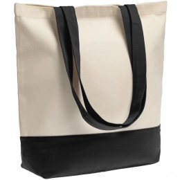 Shopaholic canvas bag, black